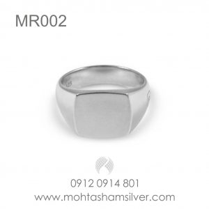 انگشتر مردانه مربع کد MR002